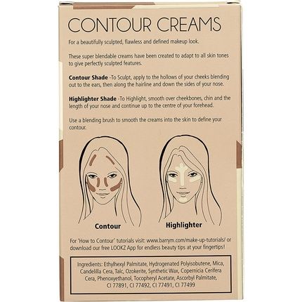 Barry M Cosmetics Chisel Cheeks Contour Creams 2 Count