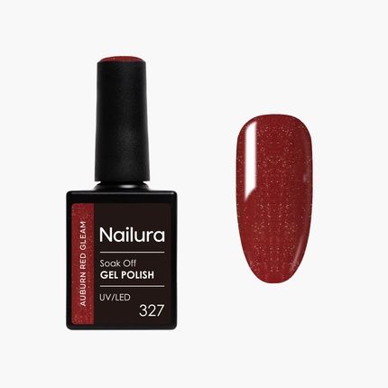 Nailura Gel Polish 327 Auburn Red Gleam 10 Ml
