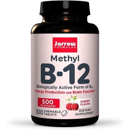 Jarrow Formulas Methyl B-12 500Mcg Cherry Chewable Tablets