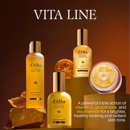 D'Alba Piedmont Vita Toning Capsule Serum Daily Vitamin Boost For Radiant Skin