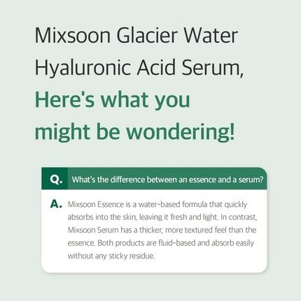 Mixsoon Essential Glass Skin Duo Exfoliating Bean Essence Hydrating Glacier