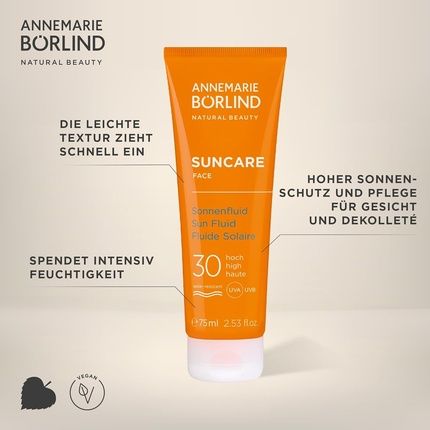آن ماري بورليند سائل الوقاية من الشمس للوجه بعامل حماية من الشمس SPF 30 75 مل