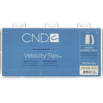 Creative Nail Tips Velocity False Nails Natural - 360 Count