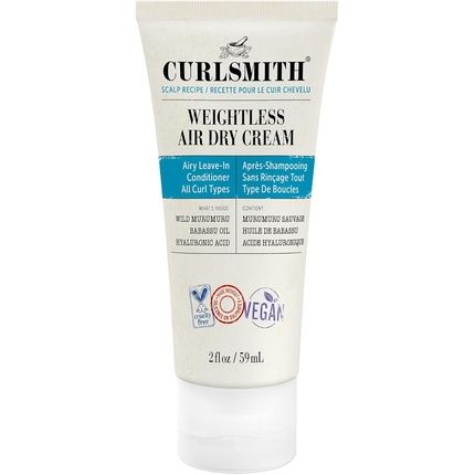 Curlsmith Weightless Air Dry Cream Vegan Leave-In Conditioner For Any Hair