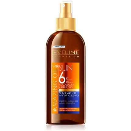 Eveline Sun Bronze Oil With Tanning Accelerator And Spf 6 150Ml
