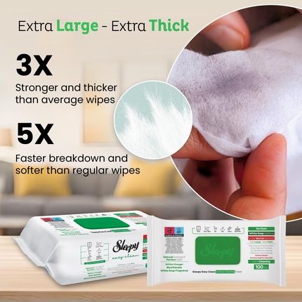 Sleepy Easy Clean Vegan Antibacterial Cleaning Towels - Image 3