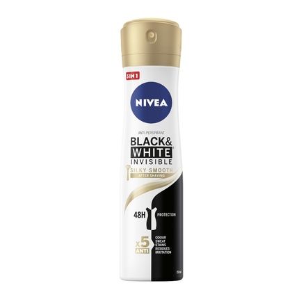 Nivea Black & White Invisible Silky Smooth Antiperspirant Spray 250Ml