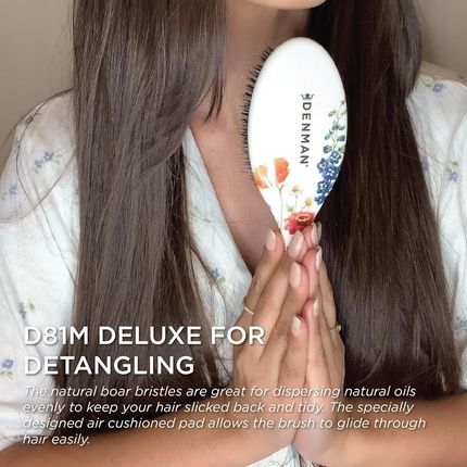 Denman Boar Bristle Hair Brush For Smoothing And Shine Enhancing - Image 3