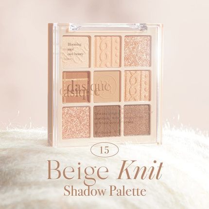 Dasique Shadow Palette #15 Beige Knit Vegan Cruelty-Free 9 Blendable Shades