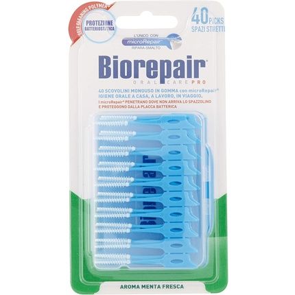 Biorepair Disposable Rubber Brushes With Microrepair For Delicate Teeth And Gums - Thin Size - Pack Of 240