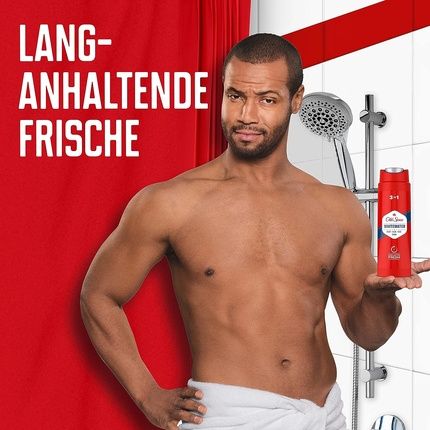 Old Spice Whitewater Shower Gel And Shampoo For Men 3-In-1 Body Hair Face Cleansing Long Lasting Freshness 250Ml