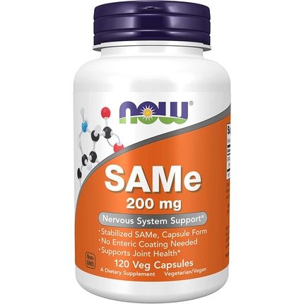 Now Same S-Adenosyl-L-Methionine 200Mg Nervous System Support 120 Veg Capsules