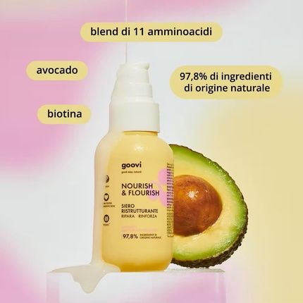 Goovi Nourish And Flourish Restructuring And Nourishing Hair Serum