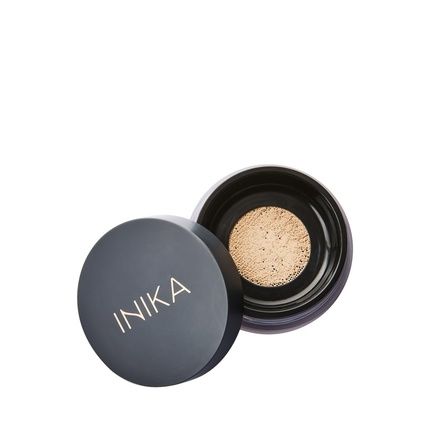 Inika Organic Mineral Powder Foundation With Spf 25 Vegan Makeup Buildable Coverage Flawless Radiance Glow Blemish Coverage Cruelty Free Sustainable Packaging Strength 8G 0.28 Ounce