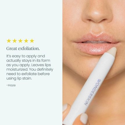 Wonderskin 3-In-1 Lip Scrub Exfoliator Moisturizer Balm - Image 3