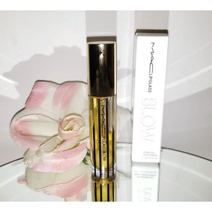 Mac Cosmetics Lipglass Blow Ginger Zinger Plumping Oil Clear Lip Gloss 5Ml 017Oz