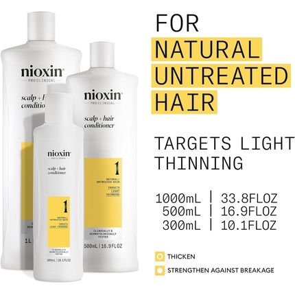 Nioxin System 1 Scalp Therapy Conditioner For Natural Hair Light Thinning