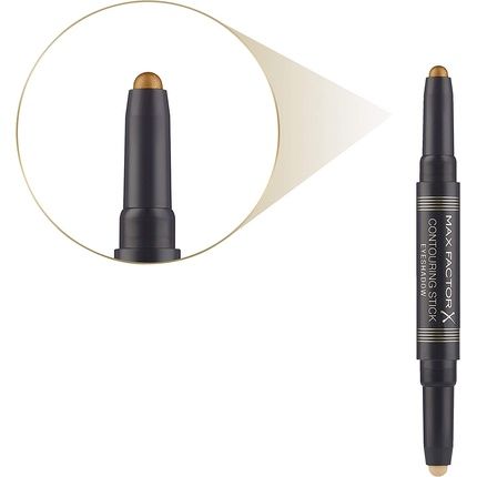 Max Factor Contouring Eyeshadow Stick Pink Gold Bronze Moon - Image 3