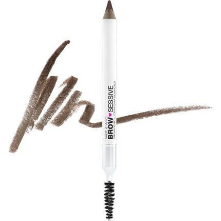 Wet N Wild Brow-Sessive Eyebrow Pencil With Dual Tip For Thin And Thick Brows Natural Formula Progressive Color Definition Brown
