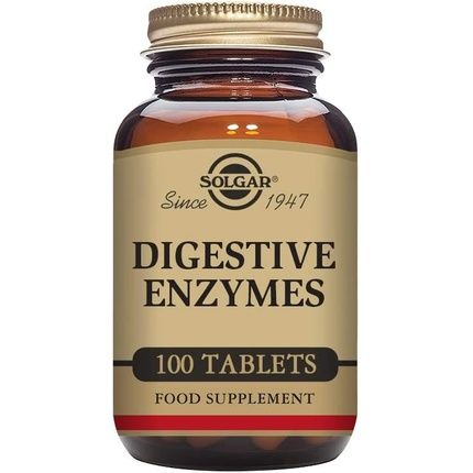 Solgar Digestive Enzymes Tablets Increase Nutrient Absorption Holistic Digestion Support Gluten Free 100 Count