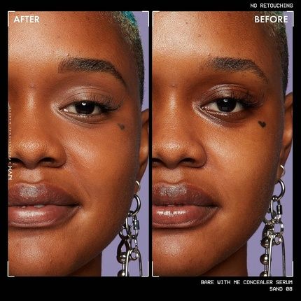 Nyx Professional Makeup Bare With Me Concealer Serum Natural Medium Coverage 9.6Ml 08 Sand - Image 3