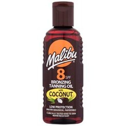 Malibu Bronzing Tanning Oil Coconut Spf8 Water Resistant Tanning Oil With Coconut Oil