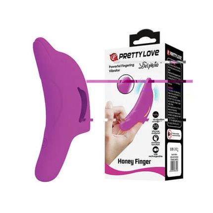 Pretty Love Delphini Powerful Fingering Stimulator Purple