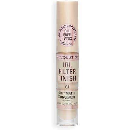 Makeup Revolution Irl Filter Finish Concealer Medium To Full Coverage C1 6G