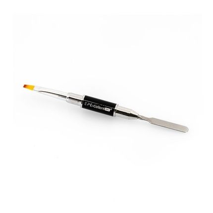 Excellent Pro 2In1 Brush For Applying And Shaping Acrylic Gel Black