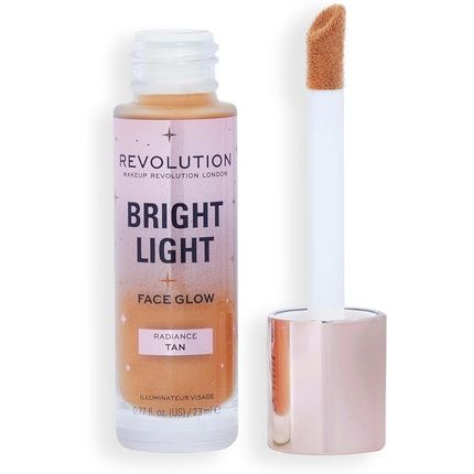 Makeup Revolution Bright Light Face Glow Brightening Skin Tint Radiant Finish Radiance Tan