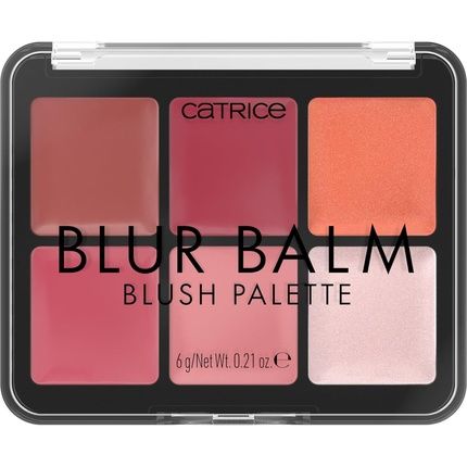 Catrice Blur Balm Blush Palette No 010 Multicolored 6 Colors Highly Pigmented