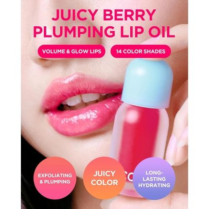 Tocobo Juicy Berry Plumping Lip Oil 12 Cherry Ade Korean Vegan Hydrating Lip