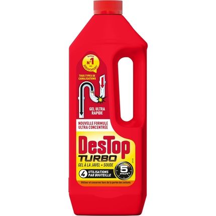 Destop Turbo 5 Minute Disinfectant Gel And Drain Unblocker 1L
