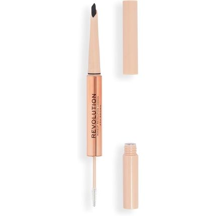 Makeup Revolution Fluffy Brow Filter Duo Brow Pencil And Eyebrow Gel Ash Brown