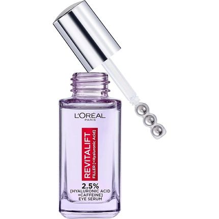 L'Oreal Paris Hyaluronic Acid And Caffeine Eye Serum Revitalift Filler 20Ml