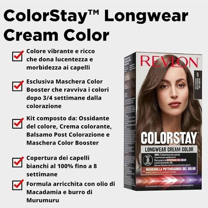 Revlon Colorstay Longwear Cream Hair Color 3 Dark Brown 165Ml