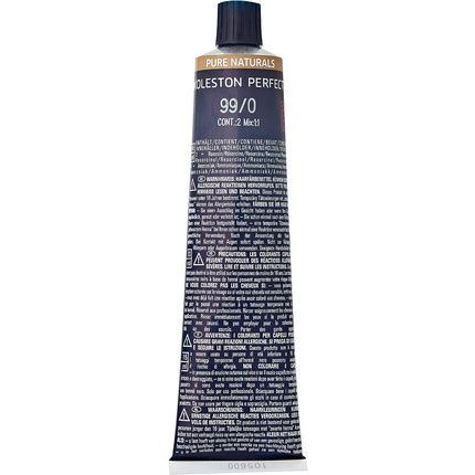 Wella Koleston Perfect Me+ Pure Naturals Permanent Hair Color Cream 99/0 Light Blonde Intense 60Ml