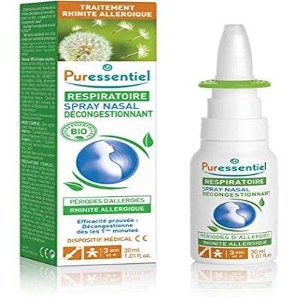 Puressentiel Respiratory Nasal Decongestant Spray For Allergies 30Ml
