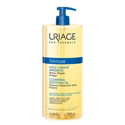Uriage Cleansing Soothing Oil For Face And Body 1000Ml