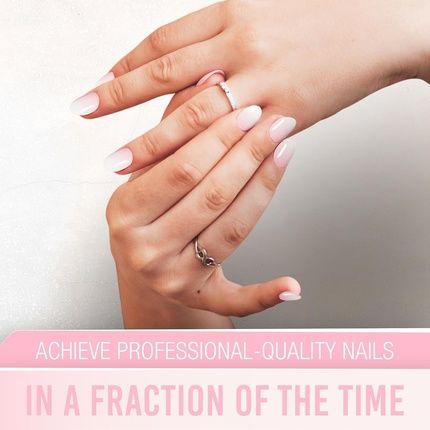 Ardell Nail Addict Semi-Cured Gel Nail Strips Blushing Bride - Long-Lasting