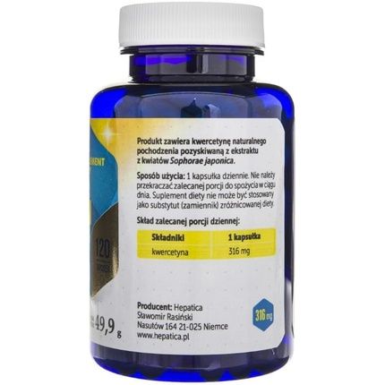 Quercetin 316Mg Vegan Capsules 120 Count