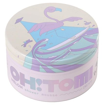 Oh!Tomi Body Mousse Shower Foam With Melon Scent Moisturizing For Dry Skin 250.43Ml