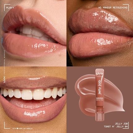 Nyx Professional Makeup Jelly Job Peptide Infused Jelly Gloss Toast N' Jelly