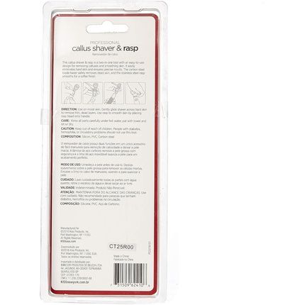 Kiss New York Insta Glide Pedicure File Callus Shaver And Rasp