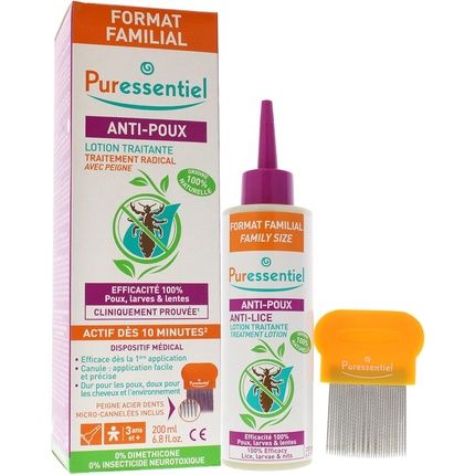 Puressentiel Anti-Lice Treatment Lotion Plus Comb For Unisex 6.8 Oz - Image 3