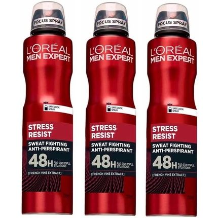 L'Oreal Paris Men Expert Stress Resist Deodorant Body Spray 250Ml