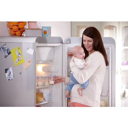 Philips Avent Reusable Breast Milk Storage Cups 180Ml Transparent Blue 10 Count - Image 3