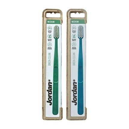 Jordan Green Clean Medium Toothbrush
