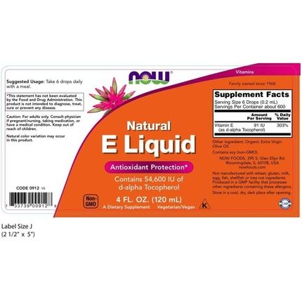 Vitamin E Liquid 118Ml