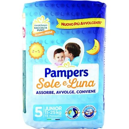 Pampers Sole & Luna Junior Size 5 11/25 Kg Nappies